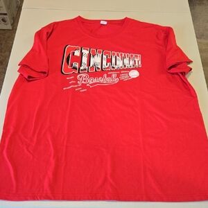 Red Cincinnati Baseball T-Shirt Size 3X, New